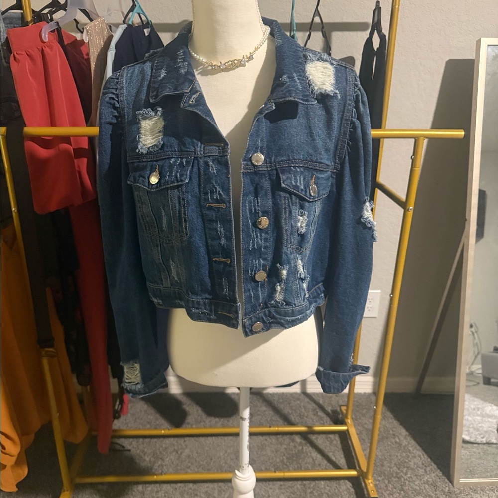 Venus Distressed Denim Jacket